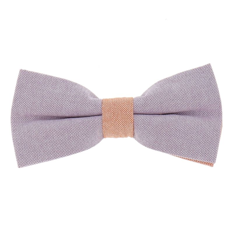 Noeud Papillon Pastel Parme et Orange