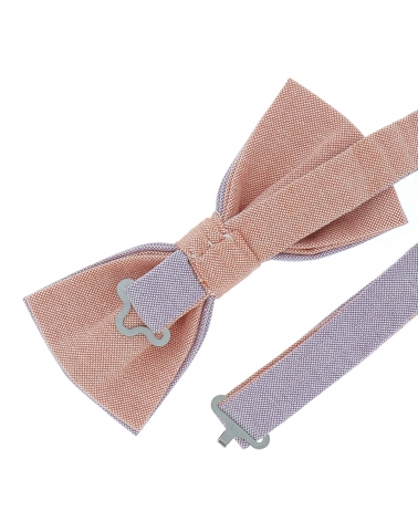 Noeud Papillon Pastel Parme et Orange