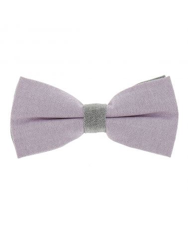 Noeud Papillon Pastel Parme et Gris