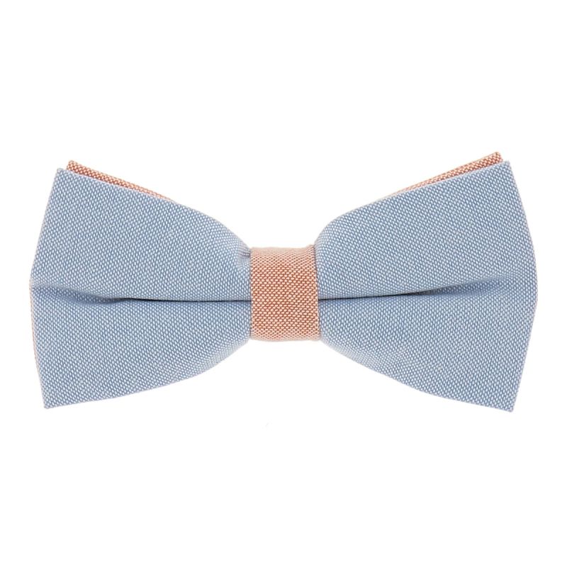 Noeud Papillon Pastel Bleu et Orange