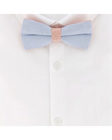 Noeud Papillon Pastel Bleu et Orange