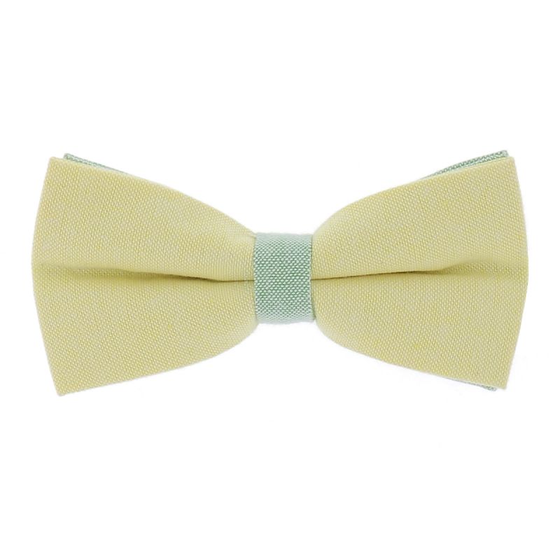 Noeud Papillon Pastel Jaune et Vert