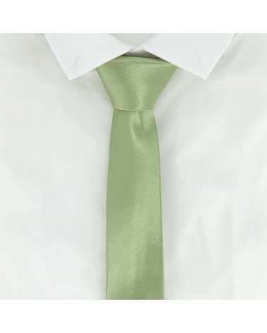 Cravate Slim Vert amande