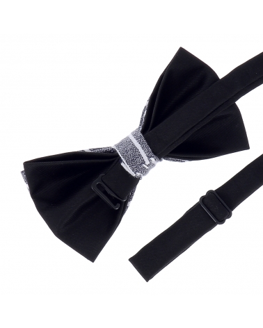 Noeud Papillon Coton Bleu Rayures Blanches