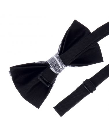 Noeud Papillon Coton Bleu Rayures Blanches