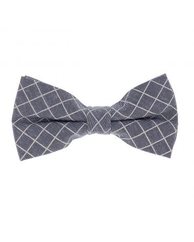 Noeud Papillon Coton Bleu à Carreaux