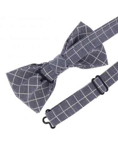 Noeud Papillon Coton Bleu à Carreaux