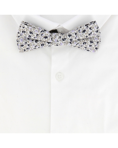 Noeud Papillon Fleuri Mariage Couleur Lilas