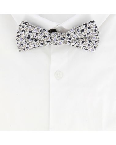 Noeud Papillon Fleuri Mariage Couleur Lilas